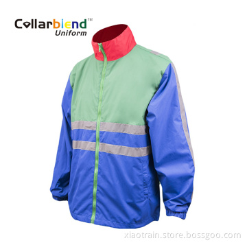 High reflector blue safety reflective jacket